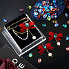 120Pcs 12 Colors Transparent Pointed Back Resin Rhinestone Cabochons KY-CW0001-01-8