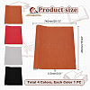 AHADERMAKER 4Pcs 4 Colors Silk Cloth Effect Fabrics DIY-GA0005-92-2