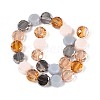 Electroplate Glass Beads Strands X-EGLA-N022-03A-A03-2