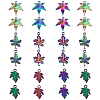 CHGCRAFT 24Pcs 3 Style Plated Alloy Pendants FIND-CA0007-01-1