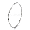 Non-Tarnish Twist 304 Stainless Steel Bangles BJEW-G684-04P-1