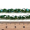 Electroplate Glass Beads Strands EGLA-D030-T4mm-B05-5