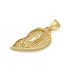 Brass Micro Pave Cubic Zirconia Pendants KK-M319-25G-02-2