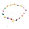 Polymer Clay Fruit Beaded Mobile Straps HJEW-JM00413-01-1