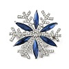 Christmas Snowflake Alloy Rhinestones Brooches JEWB-S022-06A-2