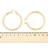 Brass Hoop Earrings EJEW-B117-06E-G-5