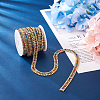 Fashewelry Zinc Alloy Rhinestone Strass Chains FIND-FW0001-30G-16