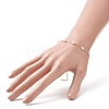 Glass Pearl Link Chain Bracelet BJEW-JB09238-3