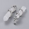 Natural Quartz Crystal Big Pointed Pendants G-F696-B15-3