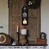 Boho Style Wall Mounted Wood Candle Holder Stand AJEW-WH0379-005-5