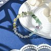 Natural Green Aventurine & Quartz Crystal & Prehnite & Citrine Chips Beaded Stretch Bracelets for Women BJEW-JB10875-2