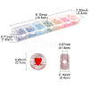 7 Colors Transparent Acrylic Beads TACR-YW0001-57B-4