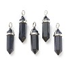 Synthetic Blue Goldstone Pointed Pendants G-M378-01P-A06-1