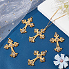 SUNNYCLUE 10Pcs Alloy Big Gothic Pendants ALRI-SC0001-25-4