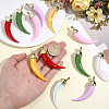 12Pcs 6 Colors Opaque Acrylic Big Pendants FIND-ME0003-97-4
