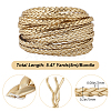 Flat PU Leather Braided Cord OCOR-WH0086-87B-01-2