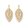 Brass Micro Pave Cubic Zirconia Pendants ZIRC-N039-221-1