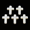 ABS Plastic Imitation Pearl Beads X-OACR-T018-06-3