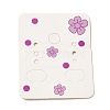 50Pcs Rectangle Paper Flower Print Earring Display Cards X1-CDIS-M008-01C-1