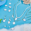 20Pcs 5 Style Natural Pearl Pendants PALLOY-PH01822-2