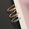 304 Stainless Steel Micro Pave Clear Cubic Zirconia Clip on Nose Rings WGD6E17-43-1