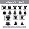 48Pcs 8 Styles Silicone End Caps FIND-FG0004-54B-2