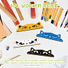 4Pcs 4 Styles Poplar Wood Ruler DIY-WH0663-001-3