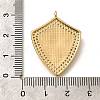 Brass Micro Pave Cubic Zirconia Pendants KK-U055-22G-3