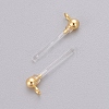 Transparent Painless Prevent Allergy Resin Stud Earring Findings LS-KY-L005-07G-1