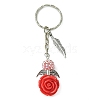 Resin & Alloy & Glass Keychain KEYC-MZ00015-04-1