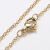 304 Stainless Steel Pendant Necklaces NJEW-J053-18G-2