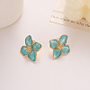 Alloy Enamel Stud Earrings FS-WG082C3-06-1