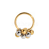 304 Stainless Steel Bead Finger Rings for Women QD5278-3-2