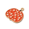 Thanksgiving Day Golden Tone Alloy Enamel Pendants ENAM-M002-02Q-G-2