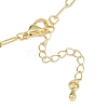Brass Ring Link Paperclip Chain Necklaces NJEW-A042-05G-6