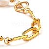Natural Baroque Pearl Keshi Pearl Beaded Bracelets X-BJEW-JB05317-3