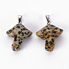 Natural Dalmatian Jasper Pendants G-R480-02E-1