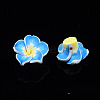 Handmade Polymer Clay 3D Flower Plumeria Beads CLAY-Q192-15mm-05-6