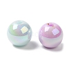 UV Plating Rainbow Iridescent Acrylic Beads PACR-K003-02A-3