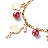 Alloy Enamel Charm Bracelets BJEW-JB08707-7