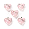 Transparent Resin Enamel Pendants RESI-D076-01C-1