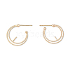 Brass Stud Earring Findings KK-N232-480-1