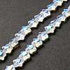 Transparent Glass Beads Strand X1-GLAA-F112-02I-1