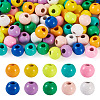 100Pcs 10 Colors Spray Painted Alloy Beads FIND-TA0003-08-2
