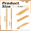 6Pcs Aluminum Crochet Hooks TOOL-LP0001-05-2