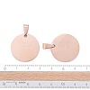 Ion Plating(IP) 304 Stainless Steel Pendants STAS-I311-05A-RG-4