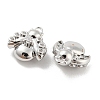 Brass Micro Pave Cubic Zirconia Charms KK-E090-02P-2