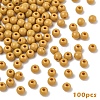 100Pcs Opaque Acrylic Beads MACR-YW0003-84E-1