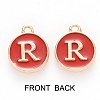 Golden Plated Enamel Alloy Charms ENAM-SZ0001-26C-R-3