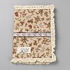 Flower Printed Polyester Scrapbook Fabric Protective Case DIY-WH20002-99-1